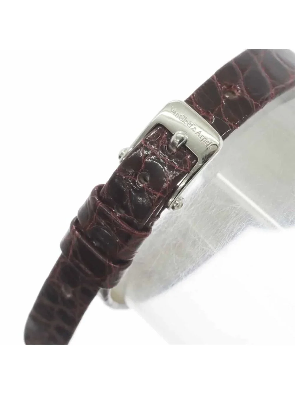 Van Cleef & Arpels Cleef&arpels Charm Mini Watch 18k White Gold Quartz Alhambra